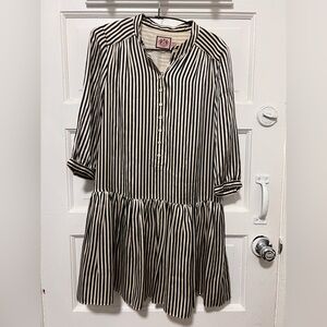Juicy Couture Black and White Striped Dress